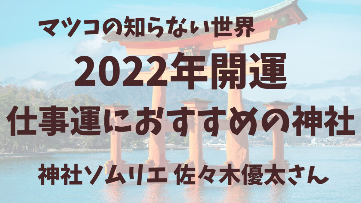 マツコ世界 ：神社仕事運